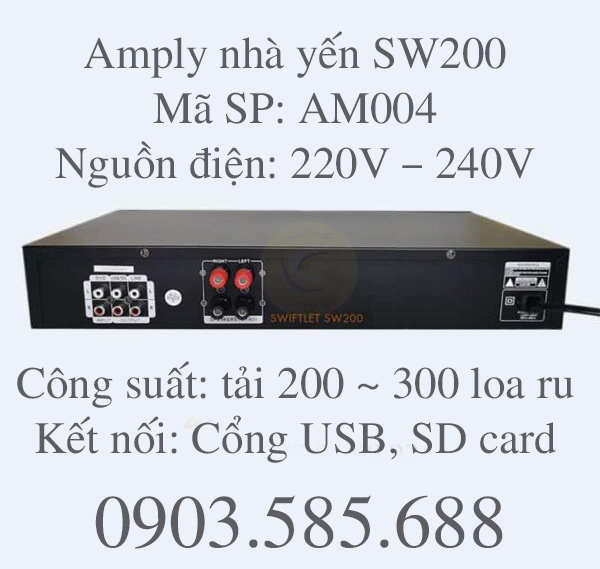 Amply nhà yến SW200